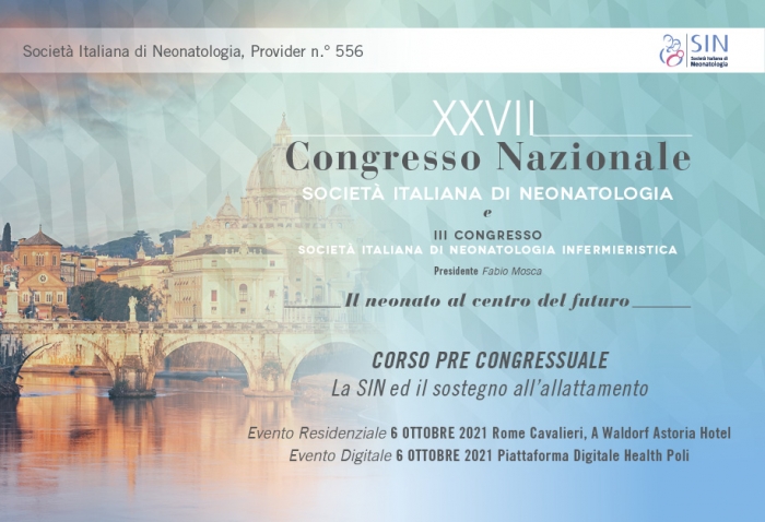 CORSO PRE CONGRESSUALE - La SIN ed il sostegno all'allattamento - Commissione Allattamento e Banche Del Latte Umano Donato - LIVE STREAMING